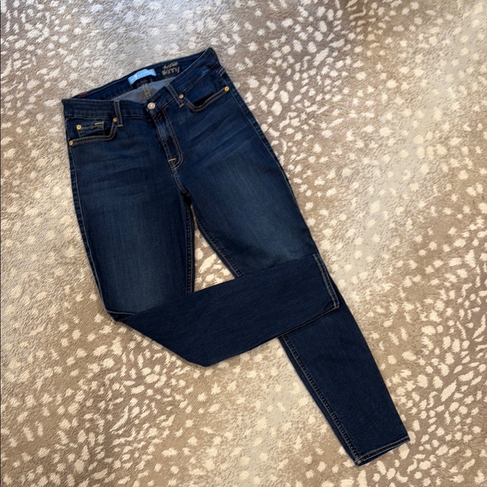 7 For All Mankind Dark Indigo Skinny Jeans
